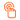 An orange icon of a hand with an extended index finger pressing on a circular button, symbolizing the concept of clicking or touch interaction.